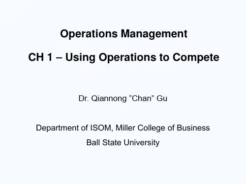 Operate Management-Ch1-lecture