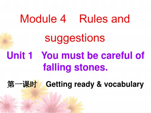 外研版九年级英语下册课件:Module4-Unit1