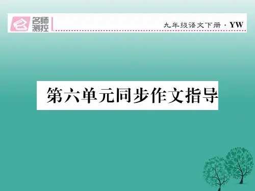 九年级语文下册第六单元同步作文指导课件(新版)语文版