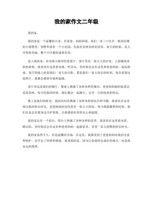 我的家作文二年级
