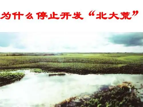 为什么要停止开发北大荒