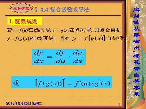 第4章第4节复合函数求导法则
