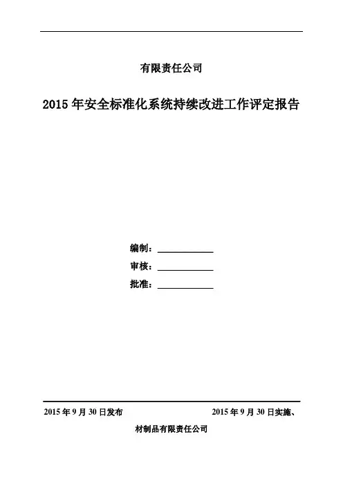 2164.安全生产标准化系统持续改进评定报告(参考)