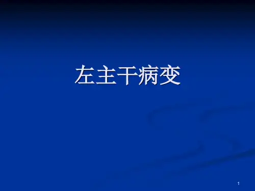 左主干介入治疗(左主干病变)PPT精选课件