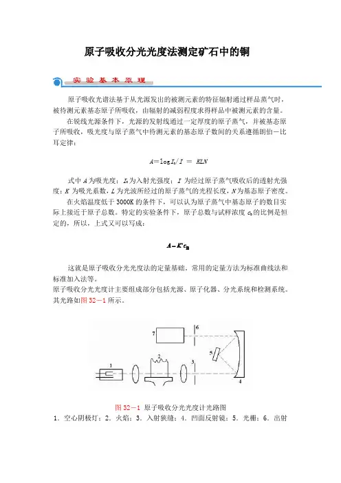 原子吸收分光光度法原理