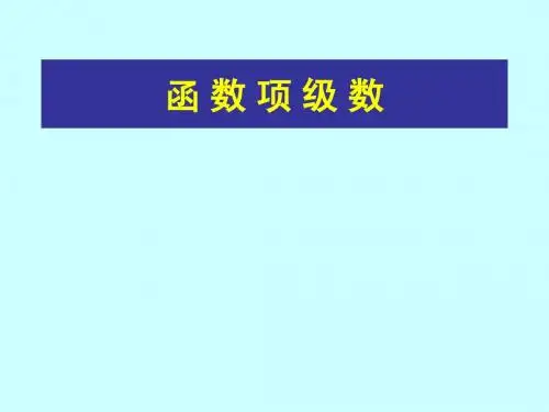 10.1 函数项级数