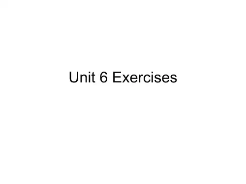 高三英语unit-6-单项填空题
