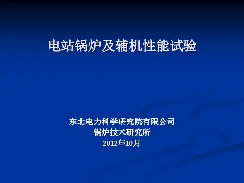 电站锅炉及辅机性能试验
