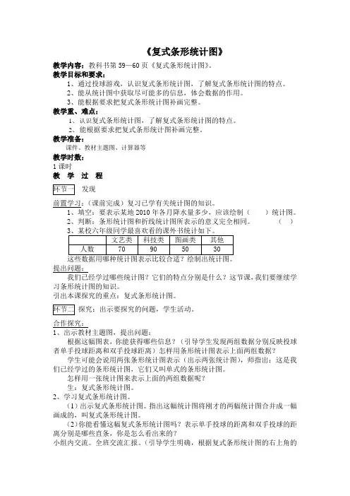 复式条形统计图