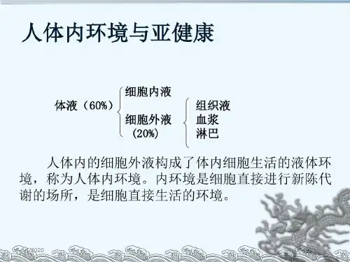 人体内环境检测共47页文档