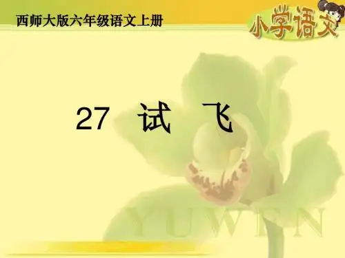 六语上《试飞》资料