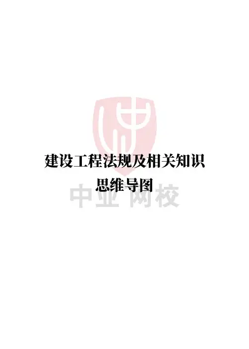一建《工程法规》思维导图