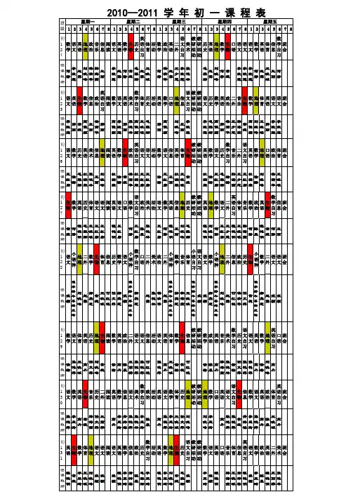 课表学习