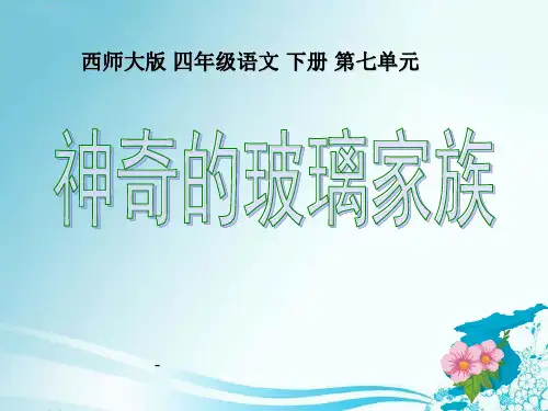 《神奇的玻璃家族》ppt-课件