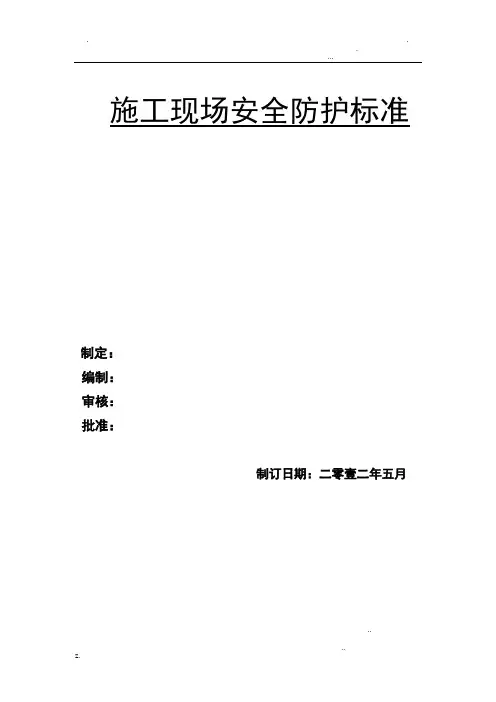 施工现场安全防护标准(打印)