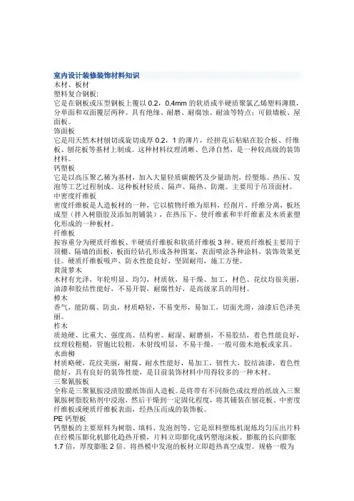 建筑装饰材料