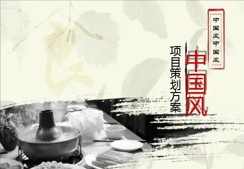 中国风项目策划方案