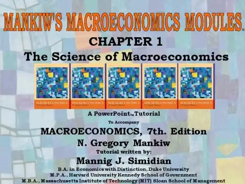 中级宏观经济学_Ch01 The Science of Macroeconomics