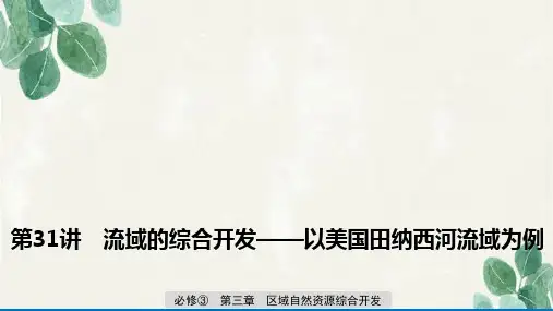 高考地理一轮复习优质课件:流域的综合开发——以美国田纳西河流域为例课件