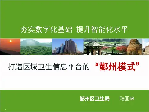 打造区域卫生信息平台的鄞州模式