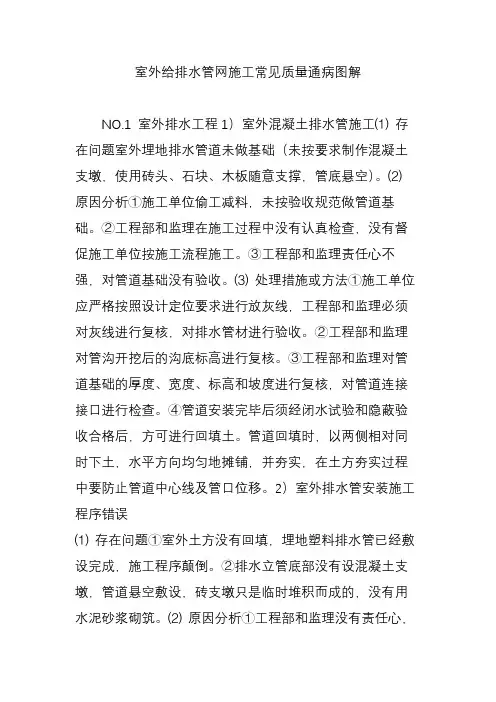 室外给排水管网施工常见质量通病图解.doc