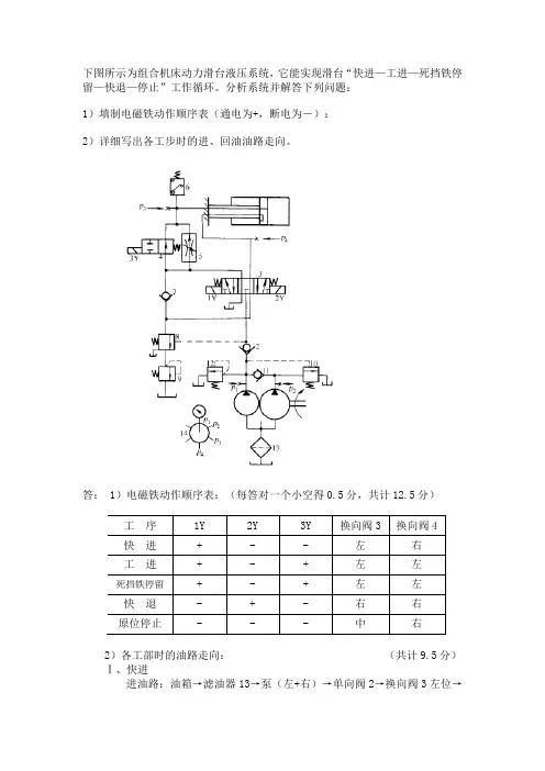 液压传动试题库