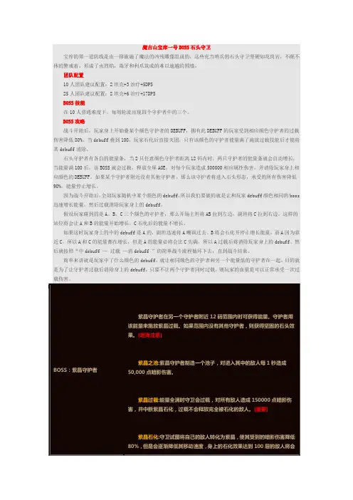 MOP 10人(25人)魔古山宝库一号BOSS石头守卫攻略