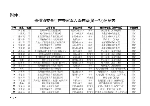贵州省安全生产专家名单g