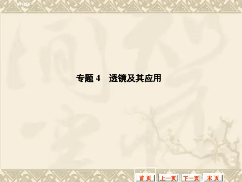 2011中考物理复习 专题4 透镜及其应用课件 人教新课标版