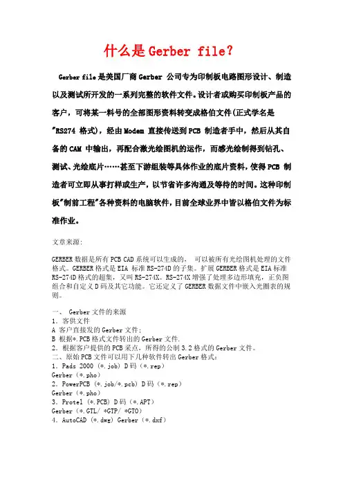 什么是Gerber file