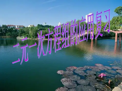 应用二元一次方程组解决实际问题的基本步骤