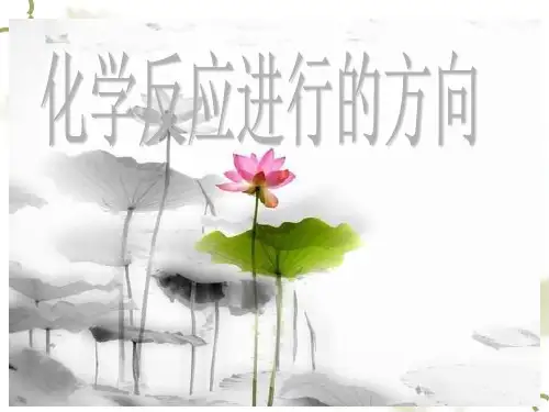 人教版选修化学反应进行的方向教学课件