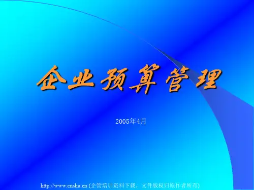 企业预算管理(1)
