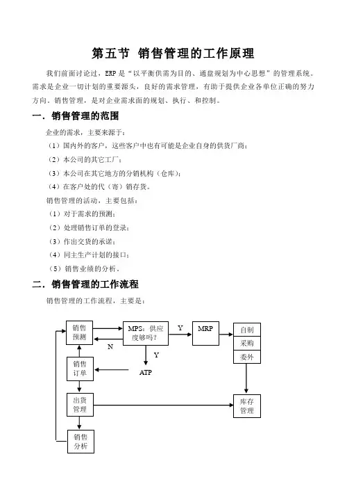 6 第五节 销售管理的工作原理
