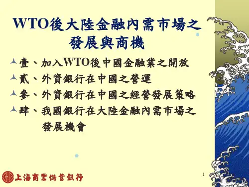 金融内需市场之发展与商机(1)