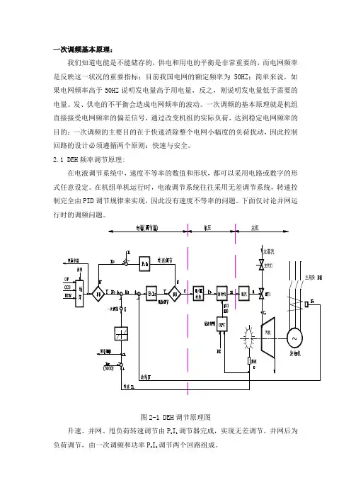 一次调频基本原理：