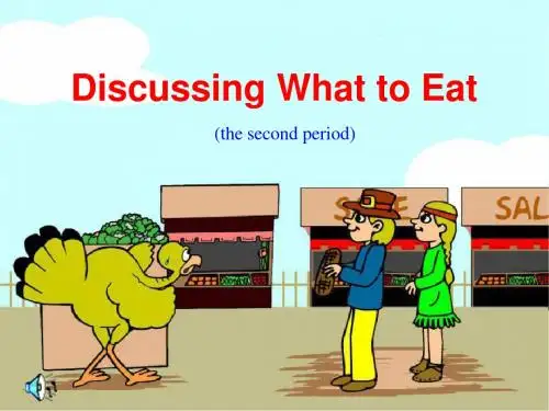 6A U3 L2  Discussing What to Eat (text)