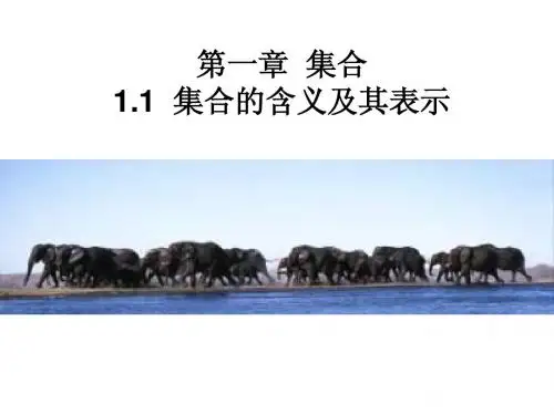 北师大版+必修一+集合的含义及其表示