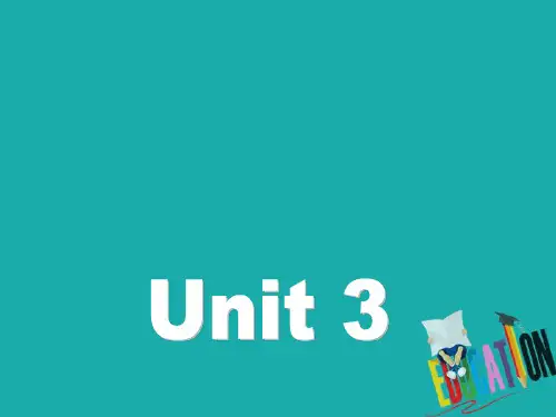 2018-2019学年高中英语必修三:unit3 Project 课件