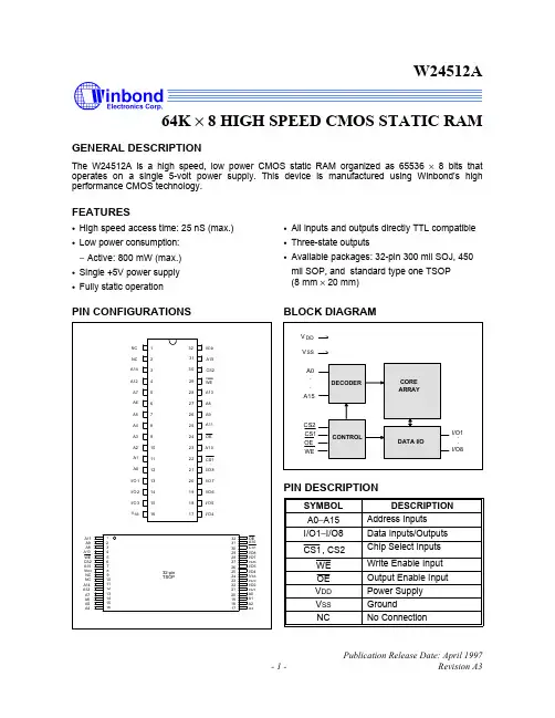 W24512中文资料