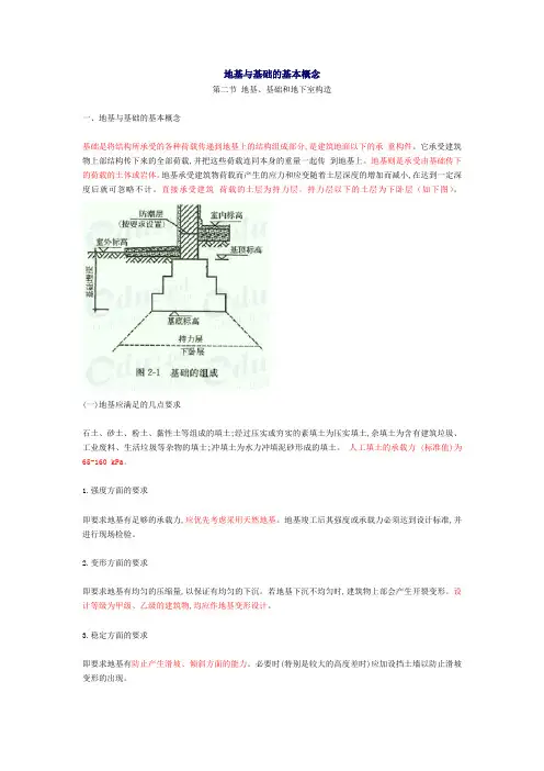 地基与基础的基本概念