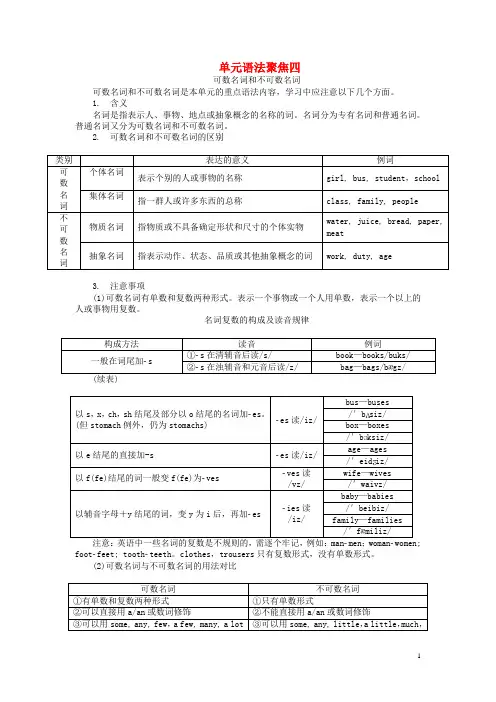 2019七年级英语上册 Unit 4 Food and Restaurants素材 (新版)冀教版