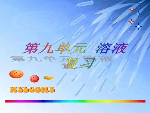 溶液PPT课件6 人教版