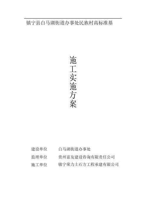 2-高标准农田建设实施方案
