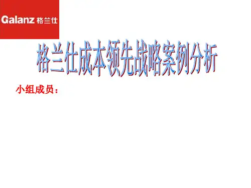 格兰仕成本领先战略案例分析