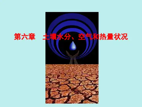 第六章 土壤水分、空气和热量状况1