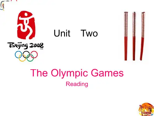 人教版高一年级英语必修2UnitTwoTheOlympicGames(Reading)