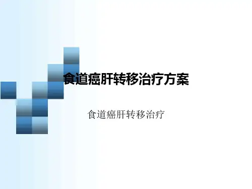 食道癌肝转移治疗方案