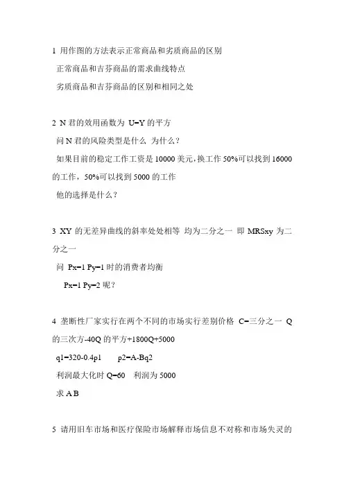复旦管院860微观经济学