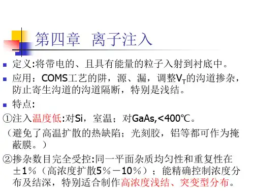 第四章离子注入